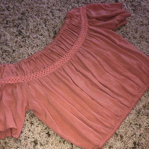 Burnt orange crop top